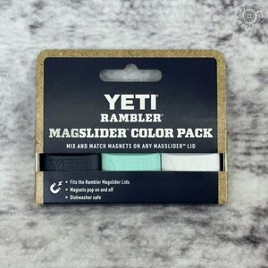New - Yeti Rambler MagSlider Color Pack Magnets Navy Seafoam White 3 Pack